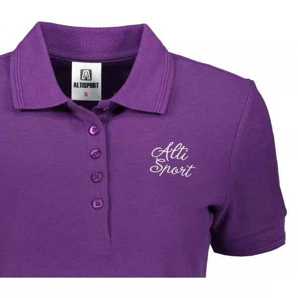  Dámske tričko s golierikom ALTISPORT ALW056210 FIALOVÁ 