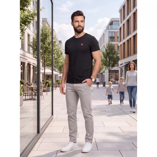  Prémiové pánske tričko ALTISPORT CARRYOVER ALM065153 ČIERNA A ČERVENÁ 