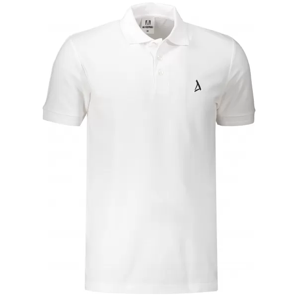  Prémiové pánske tričko s golierom ALTISPORT ALM002203 BIELA 
