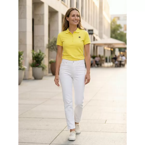  Dámske tričko s golierom ALTISPORT CARRYOVER ALW065210 CITRÓN 