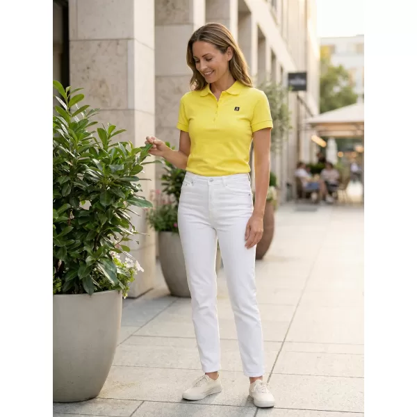  Dámske tričko s golierom ALTISPORT CARRYOVER ALW065210 CITRÓN 