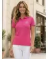Dámske tričko s golierikom ALTISPORT ALW056210 PURPUROVÁ
