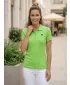 Dámske tričko s golierom ALTISPORT CARRYOVER ALW065210 JABLKOVO ZELENÉ
