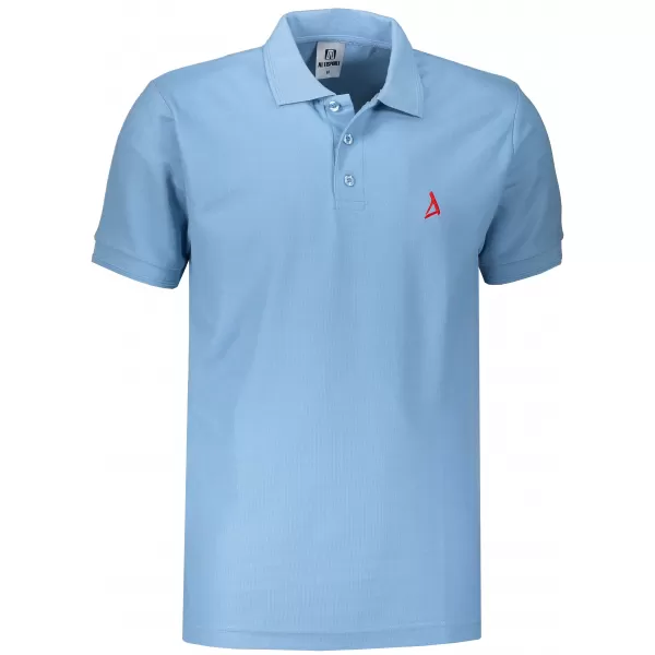  Prémiové pánske tričko s golierom ALTISPORT ALM002203 NEBESKY MODRÁ 