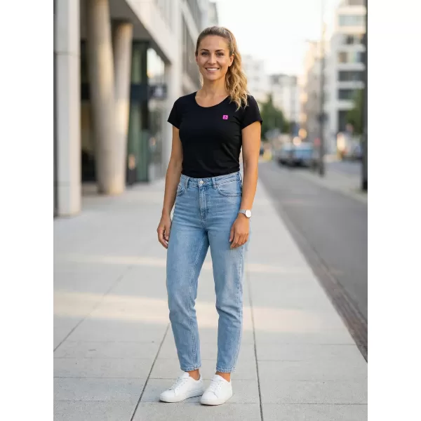  Dámske prémiové tričko ALTISPORT CARRYOVER ALW065154 ČIERNA RUŽOVÁ 