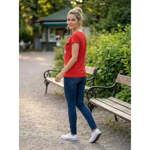  Dámske tričko ALTISPORT CARRYOVER ALW112122 ČERVENÁ 
