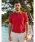Prémiové pánske tričko s golierom ALTISPORT ALM002203 ČERVENÁ