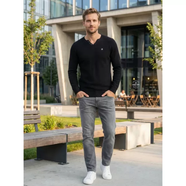  Pánsky sveter ALTISPORT SWEK MPLU108 ČIERNA 