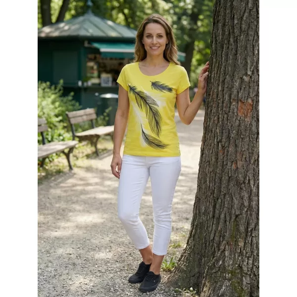  Dámske tričko ALTISPORT CARRYOVER ALW112122 CITRÓN 