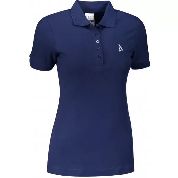  Dámske premium tričko s golierikom ALTISPORT ALW002210 POLNOČNÁ MODRÁ 