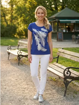 Dámske tričko ALTISPORT CARRYOVER ALW112122 KRÁĽOVSKÁ MODRÁ
