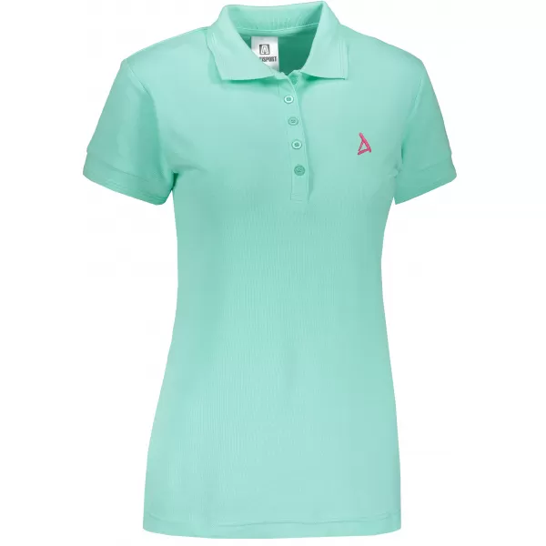  Dámske premium tričko s golierikom ALTISPORT ALW002210 MÄTOVÁ 