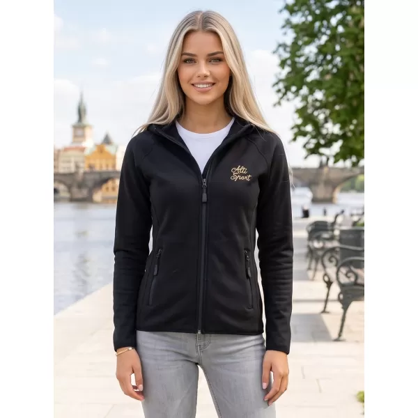  Dámska prémiová mikina ALTISPORT ALW056418 ČIERNA 