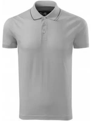 Pánske tričko s golierom MALFINI PREMIUM GRAND 259 SILVER GRAY