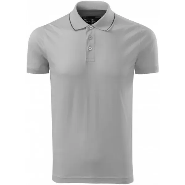  Pánske tričko s golierom MALFINI PREMIUM GRAND 259 SILVER GRAY 