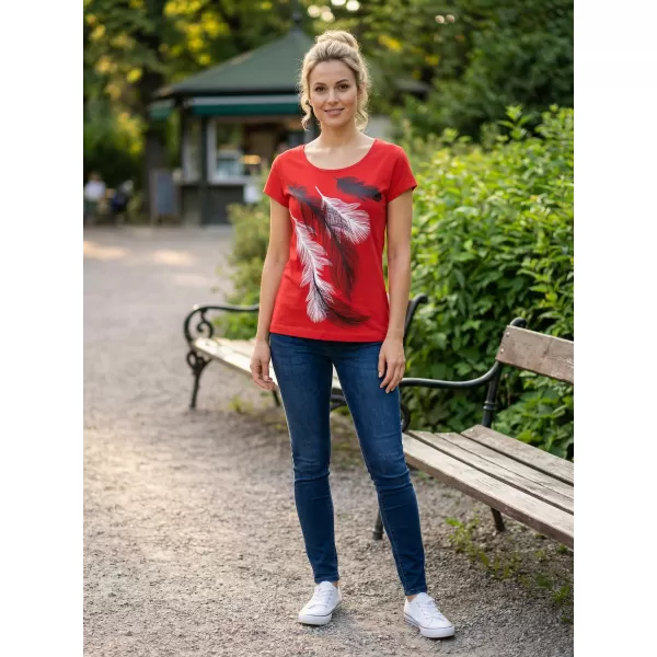  Dámske tričko ALTISPORT CARRYOVER ALW112122 ČERVENÁ 