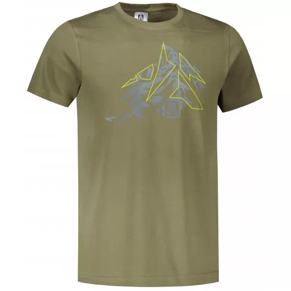  Pánské triko ALTISPORT CARRYOVER ALM115129 KHAKI 