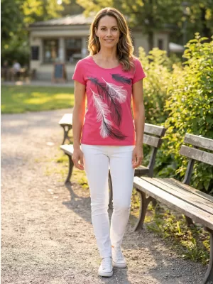 Dámske tričko ALTISPORT CARRYOVER ALW112122 PURPUROVÁ