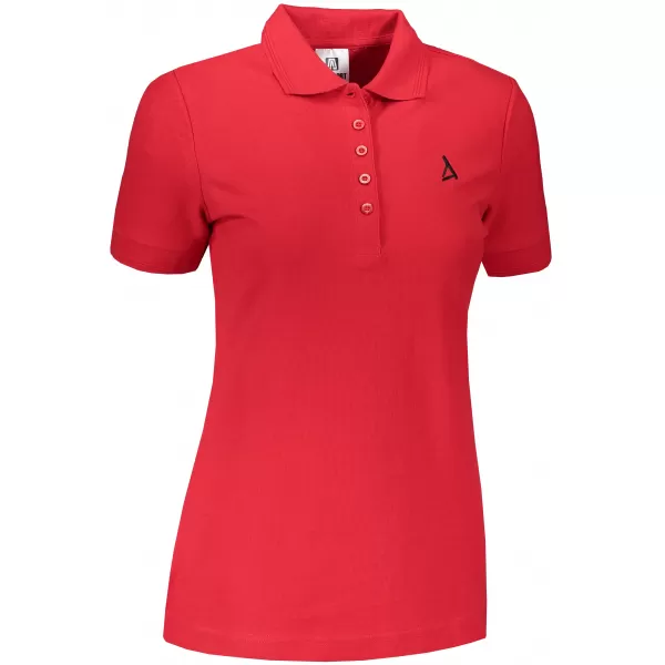  Dámske premium tričko s golierikom ALTISPORT ALW002210 ČERVENÁ 
