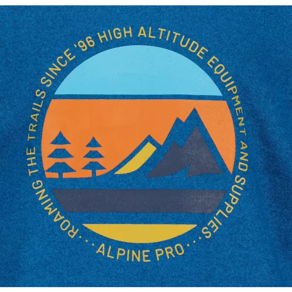  Detská mikina ALPINE PRO RONDO KSWU168 MODRÁ 