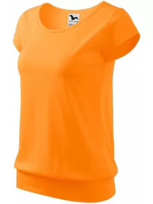Dámske tričko MALFINI CITY 120 TANGERINE ORANGE