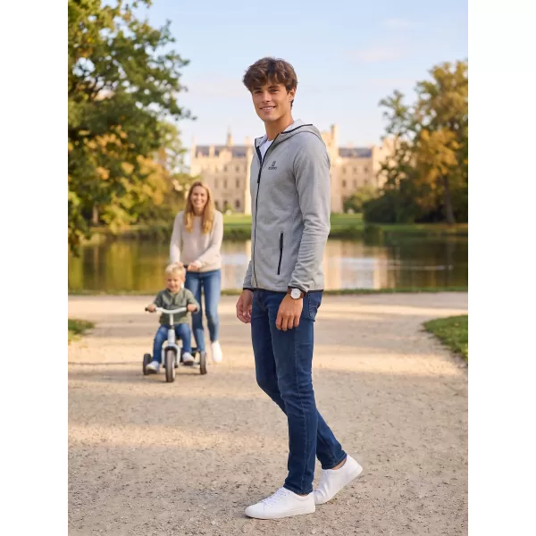  Pánska premium mikina ALTISPORT ALM006417 tmavosivý melír 