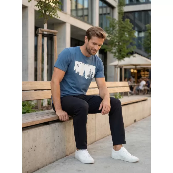  Pánske tričko ALTISPORT CARRYOVER ALM111129 DENIM 