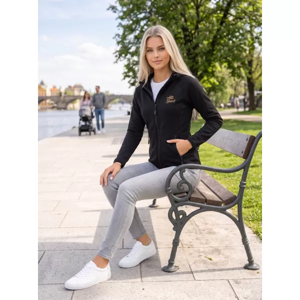  Dámska prémiová mikina ALTISPORT ALW056418 ČIERNA 