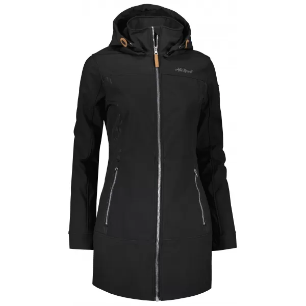  Dámsky zimný kabát ALTISPORT GYMA LCTU163 ČIERNA 