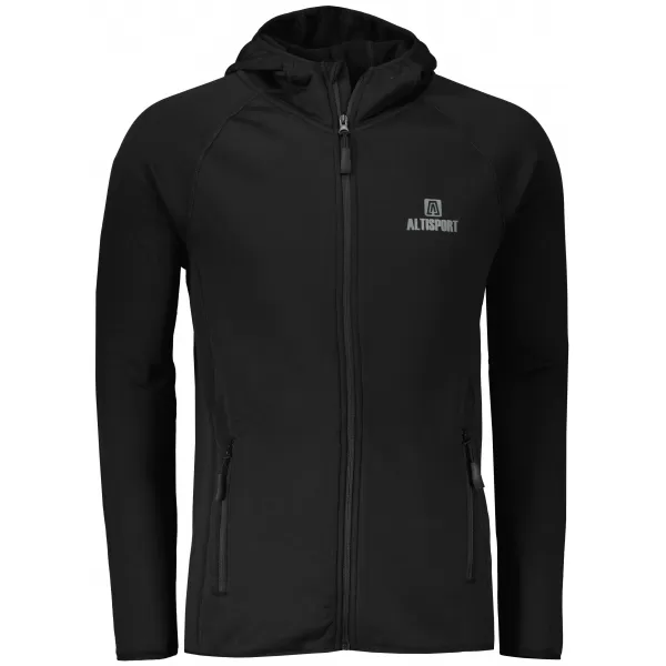  Pánska premium mikina ALTISPORT ALM006417 ČIERNA 