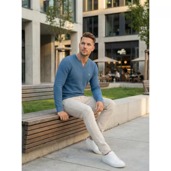  Pánsky sveter ALTISPORT SWEK MPLU108 MODRÁ 