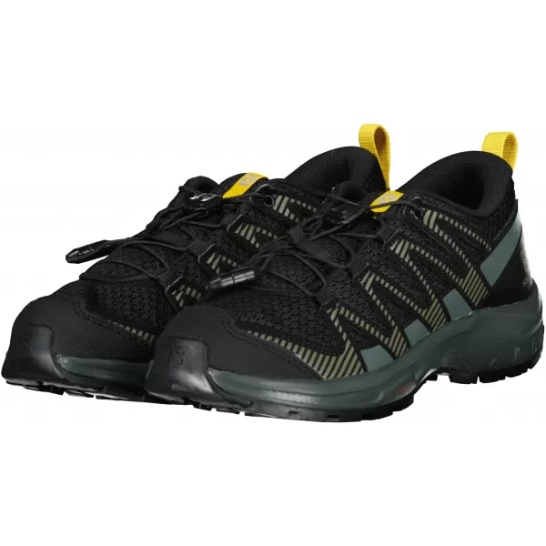  Detská obuv SALOMON XA PRO V8 J L41436100 ČIERNA/ŠEDÁ/ŽLTÁ 