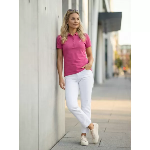  Dámske premium tričko s golierikom ALTISPORT ALW002210 PURPUROVÁ 