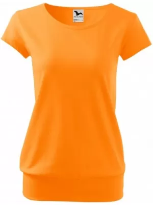 Dámske tričko MALFINI CITY 120 TANGERINE ORANGE