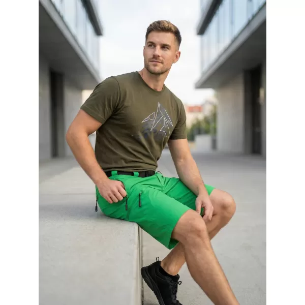  Pánské triko ALTISPORT CARRYOVER ALM115129 MILITARY 