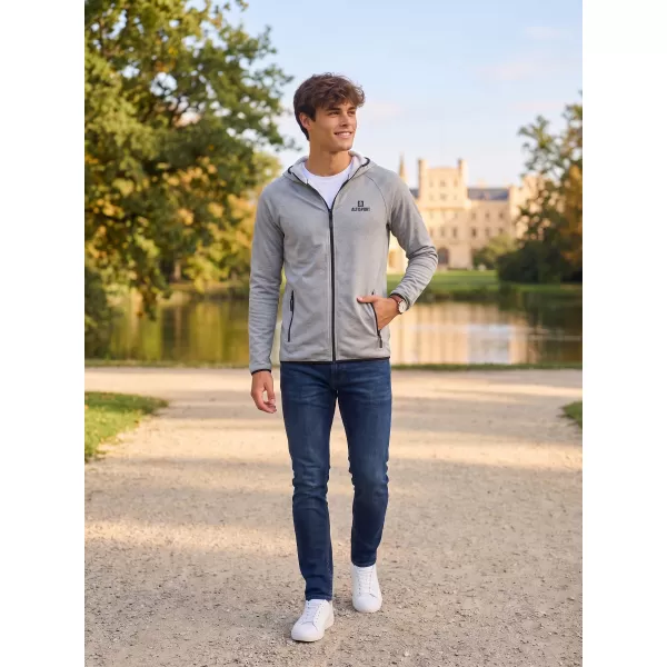  Pánska premium mikina ALTISPORT ALM006417 tmavosivý melír 