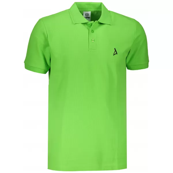  Prémiové pánske tričko s golierom ALTISPORT ALM002203 JABLKOVO ZELENÉ 