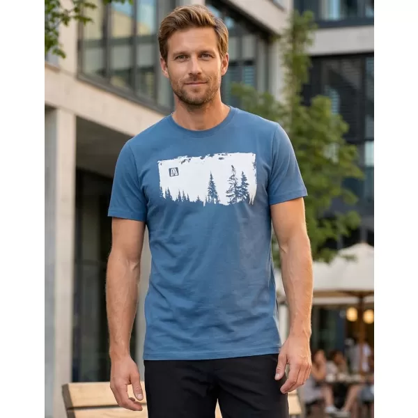  Pánske tričko ALTISPORT CARRYOVER ALM111129 DENIM 