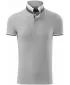 Pánske tričko s golierom MALFINI PREMIUM COLLAR UP 256 SILVER GRAY