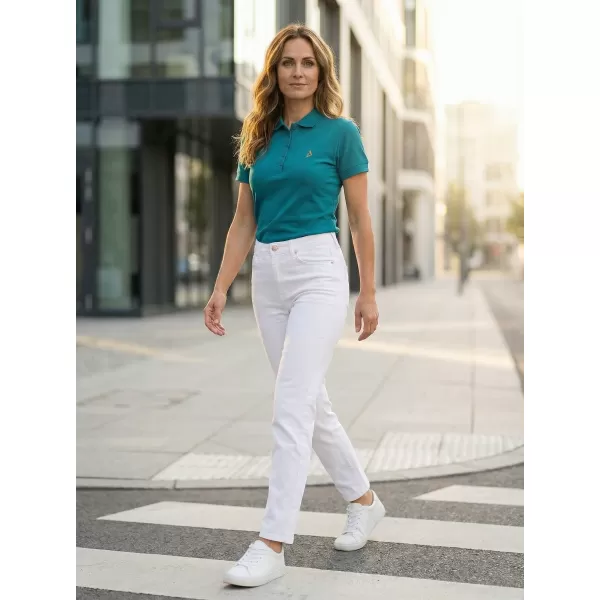  Dámske premium tričko s golierikom ALTISPORT ALW002210 TMAVÝ TYRKYS 