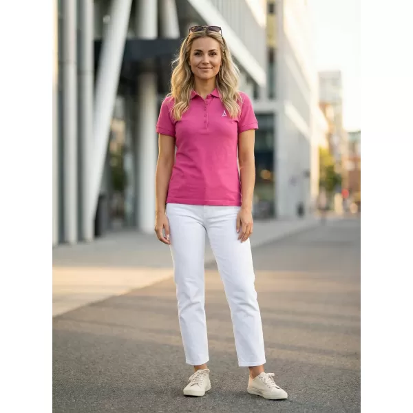  Dámske premium tričko s golierikom ALTISPORT ALW002210 PURPUROVÁ 