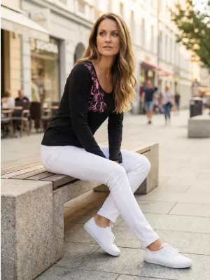 Dámske tričko ALTISPORT Koli LTSU837 ČIERNA