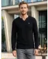 Pánsky sveter ALTISPORT SWEK MPLU108 ČIERNA