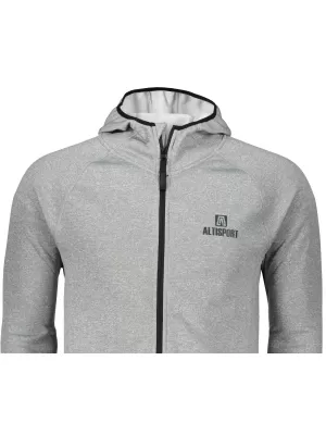 Pánska premium mikina ALTISPORT ALM006417 tmavosivý melír