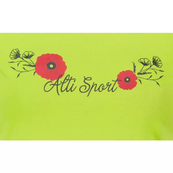  Dámske tričko ALTISPORT ALW116122 LIMETKOVÁ 