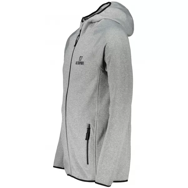  Pánska premium mikina ALTISPORT ALM006417 tmavosivý melír 