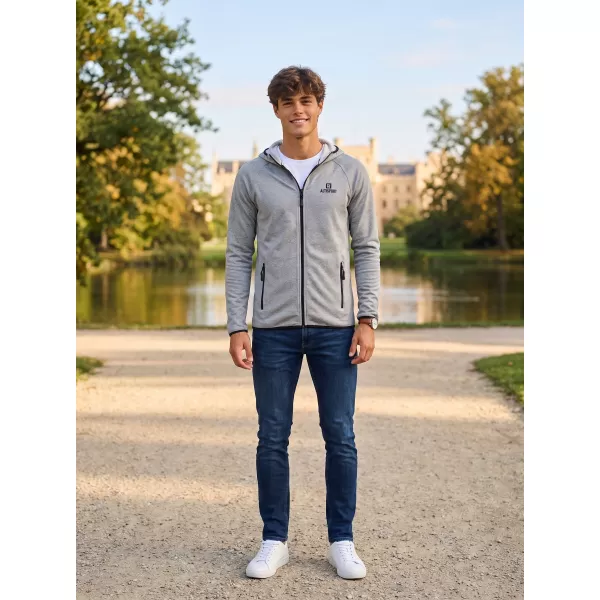  Pánska premium mikina ALTISPORT ALM006417 tmavosivý melír 