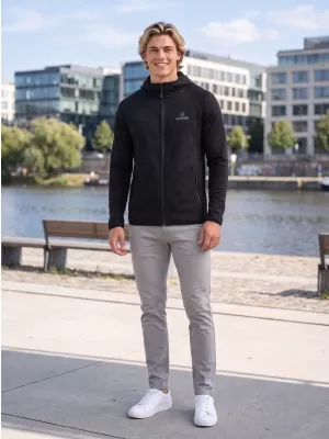 Pánska premium mikina ALTISPORT ALM006417 ČIERNA