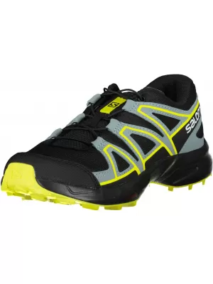 Detská bežecká obuv SALOMON SPEEDCROSS J L41447100 ČIERNA/ČIERNA/ZELENÁ