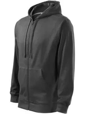 Pánska mikina MALFINI TRENDY ZIPPER 410 OCEĽOVO ŠEDÁ